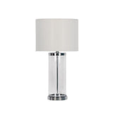 Pagazzi Adelia Polished Chrome Glass Table Lamp