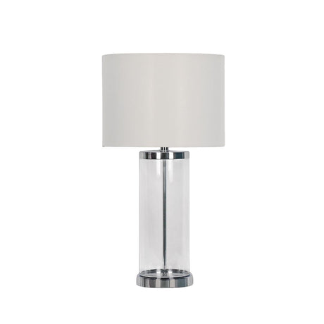 Pagazzi Adelia Polished Chrome Glass Table Lamp