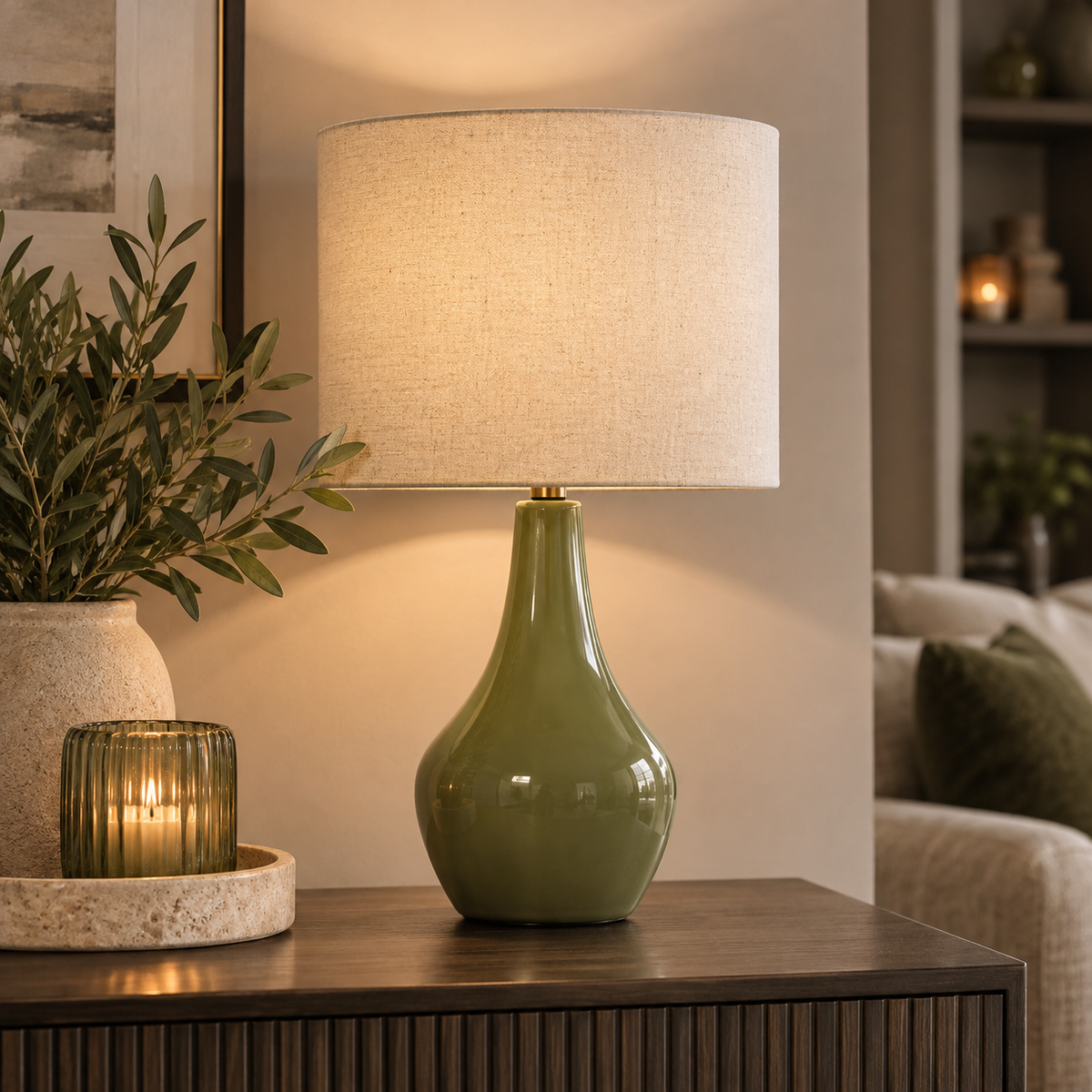 Pagazzi Odette Green Table Lamp