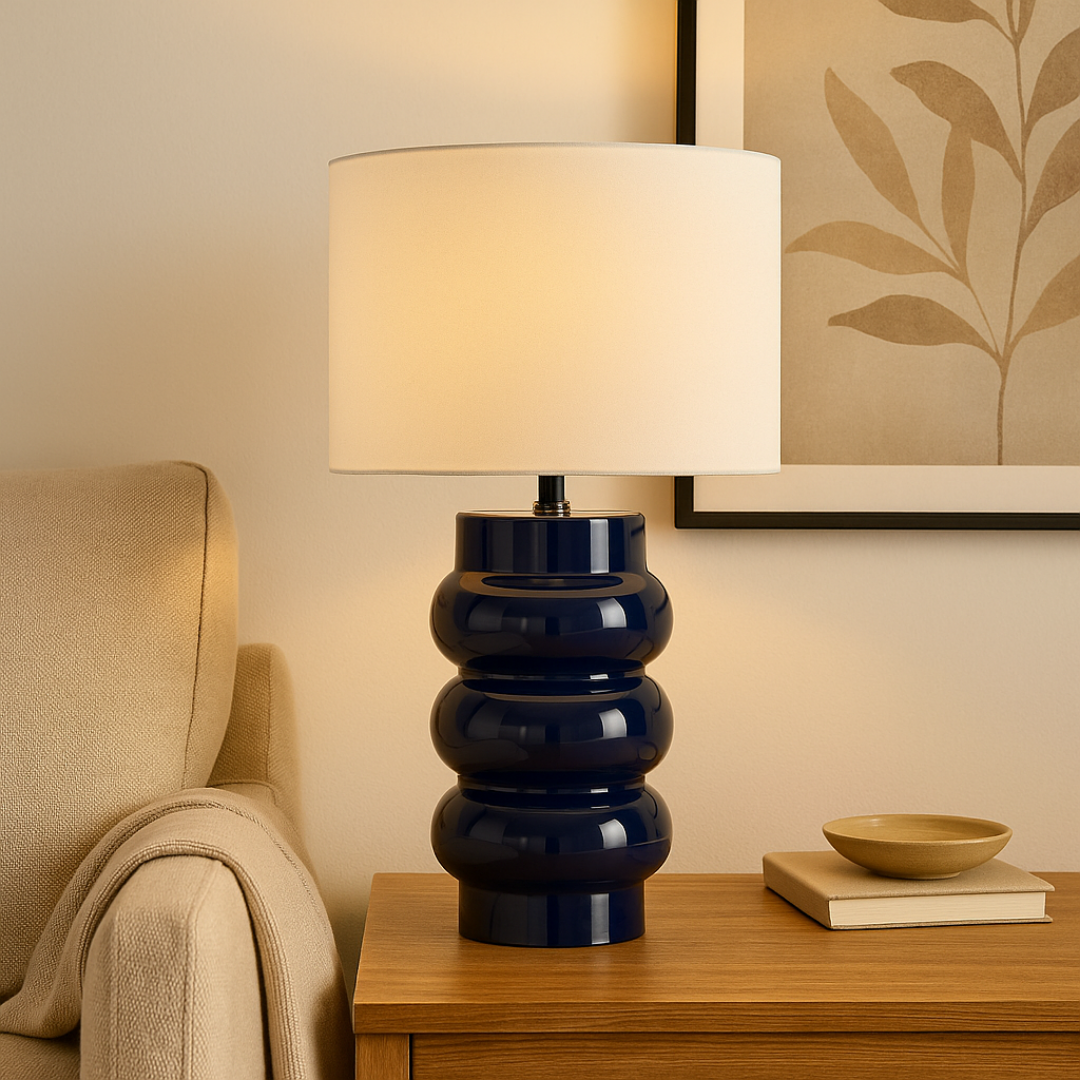 Pagazzi Zenya Navy Table Lamp