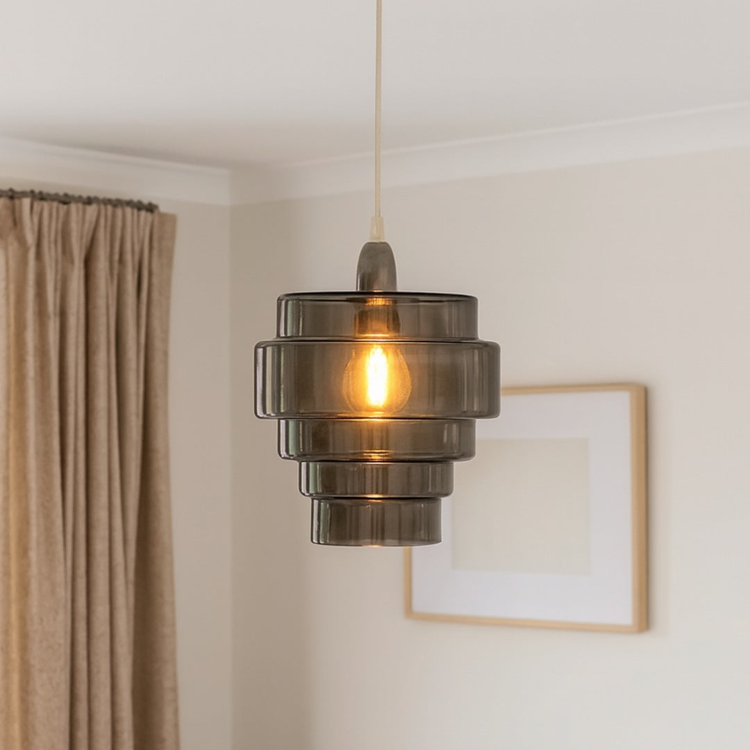 Pagazzi Mira Smoke Easy Fit Pendant Light