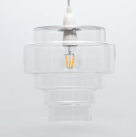 Pagazzi Mira Clear Glass Easy Fit Pendant Light