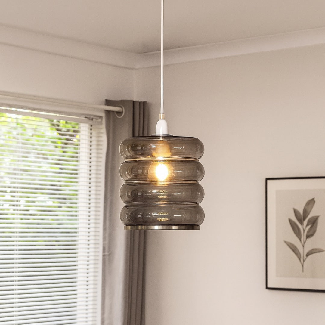 Pagazzi Cassia Smoke Glass Easy Fit Pendant