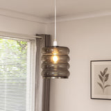 Pagazzi Cassia Smoke Glass Easy Fit Pendant