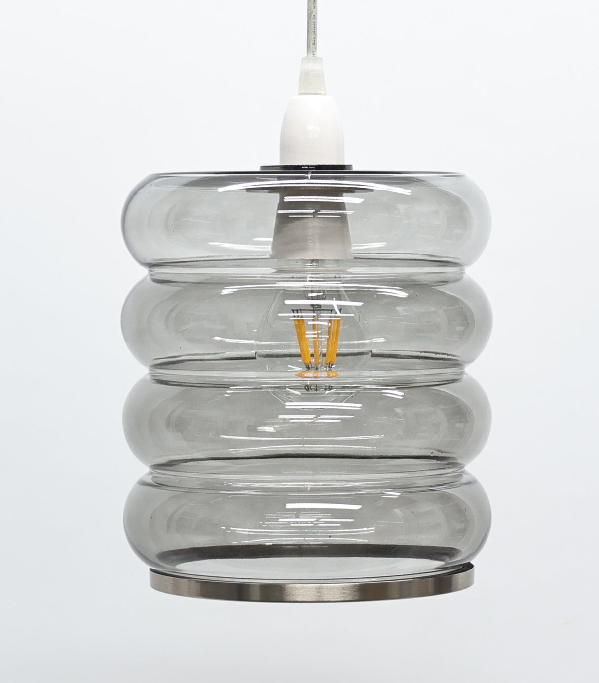 Pagazzi Cassia Smoke Glass Easy Fit Pendant