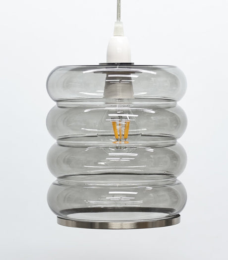 Pagazzi Cassia Smoke Glass Easy Fit Pendant