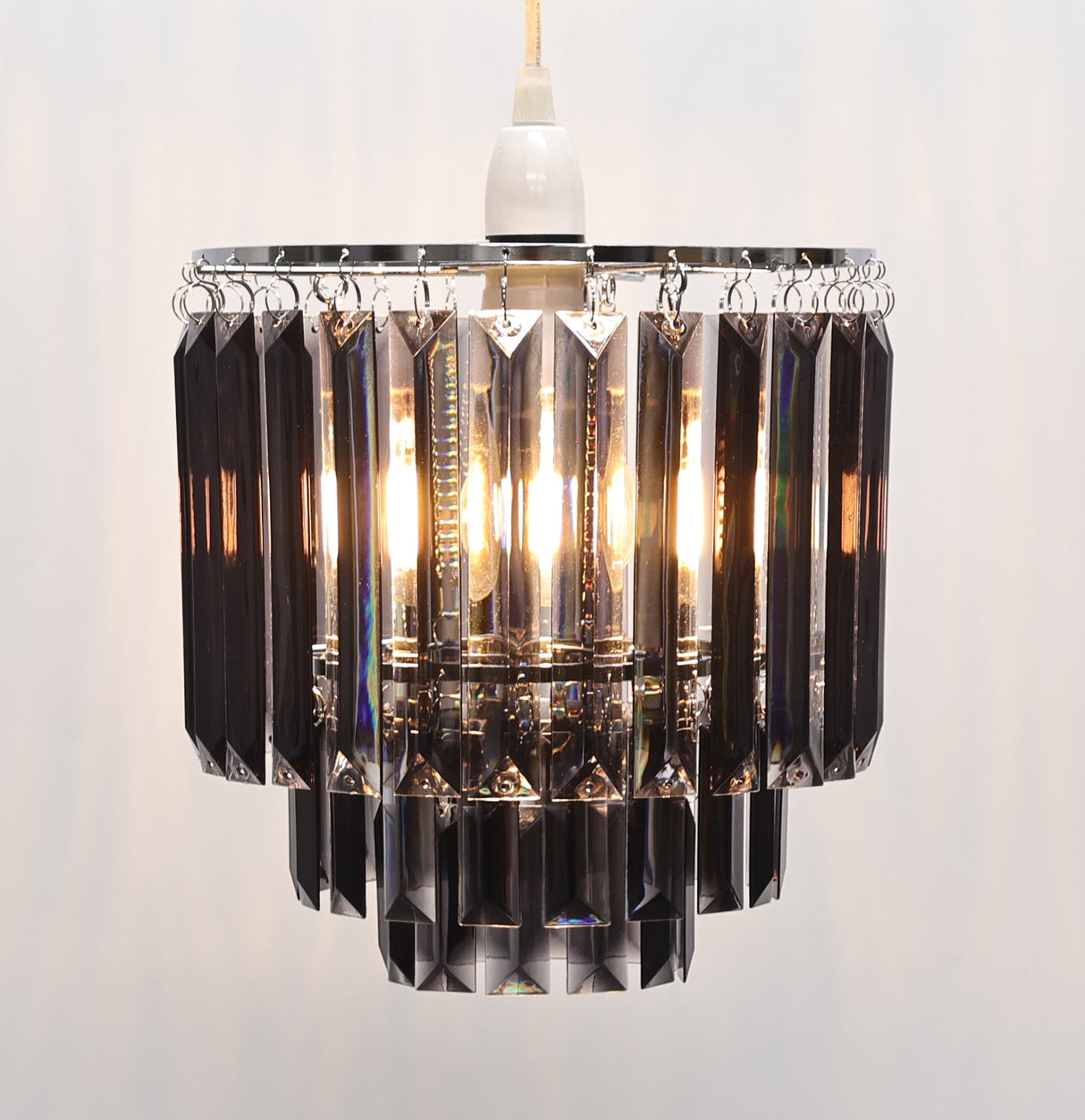Pagazzi Bria Smoked Easy Fit Pendant Light