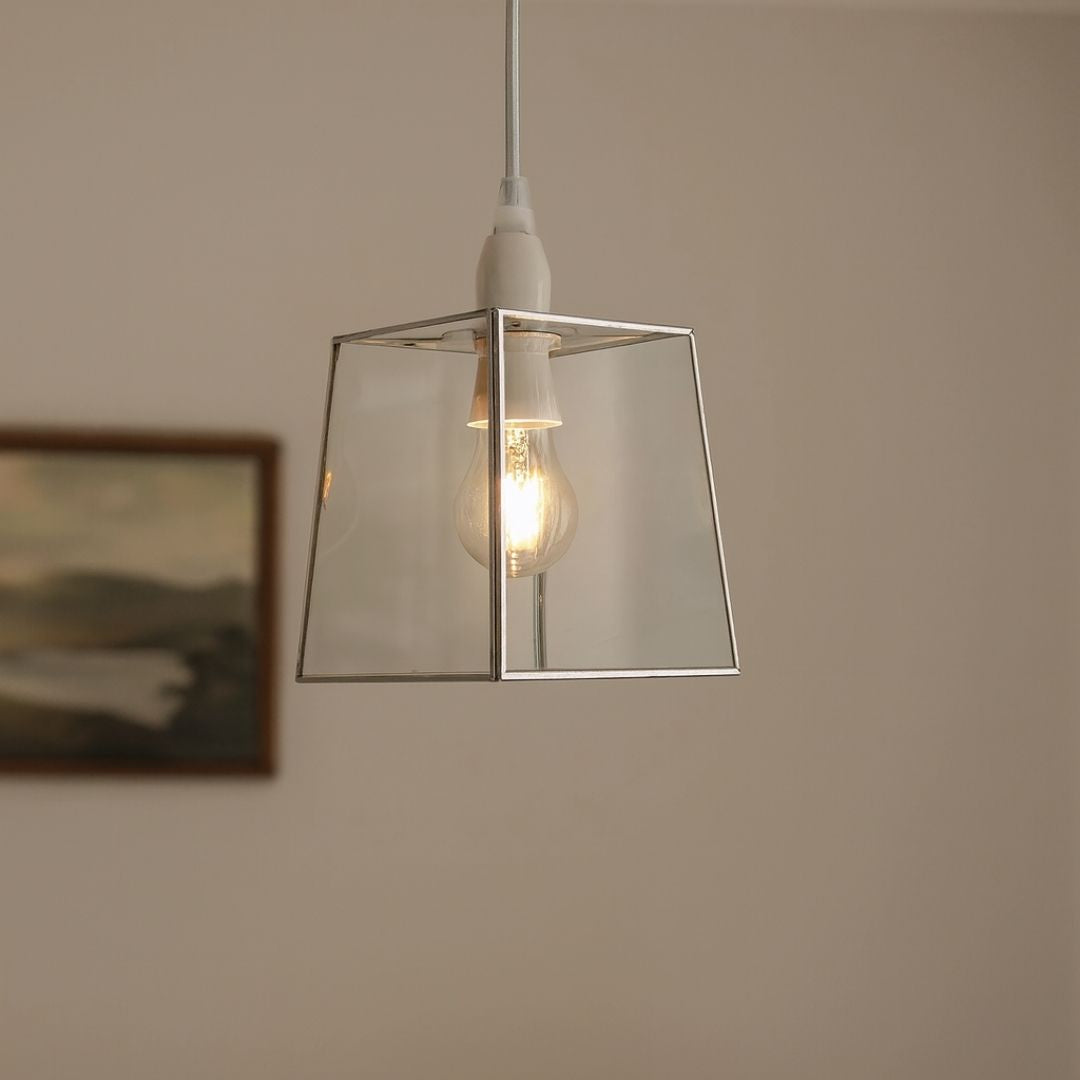 Pagazzi Sable Chrome Glass Easy Fit Pendant Light