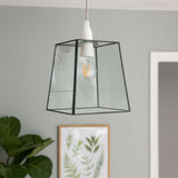 Pagazzi Sable Matte Black Glass Easy Fit Pendant Light