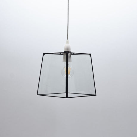 Pagazzi Sable Matte Black Glass Easy Fit Pendant Light