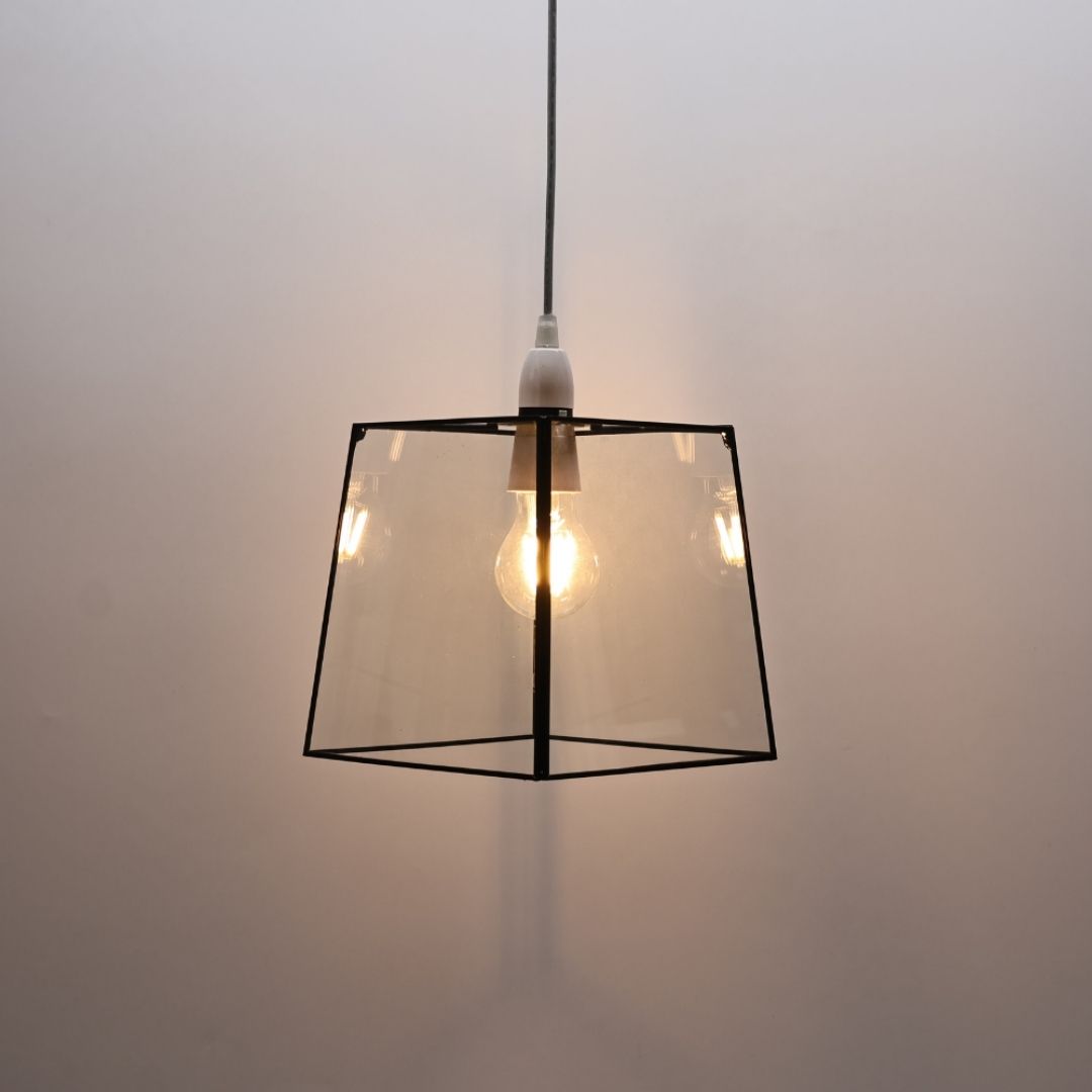 Pagazzi Sable Matte Black Glass Easy Fit Pendant Light