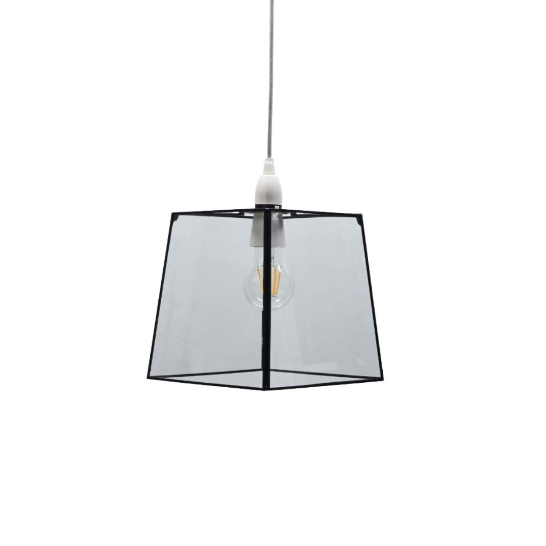 Pagazzi Sable Matte Black Glass Easy Fit Pendant Light
