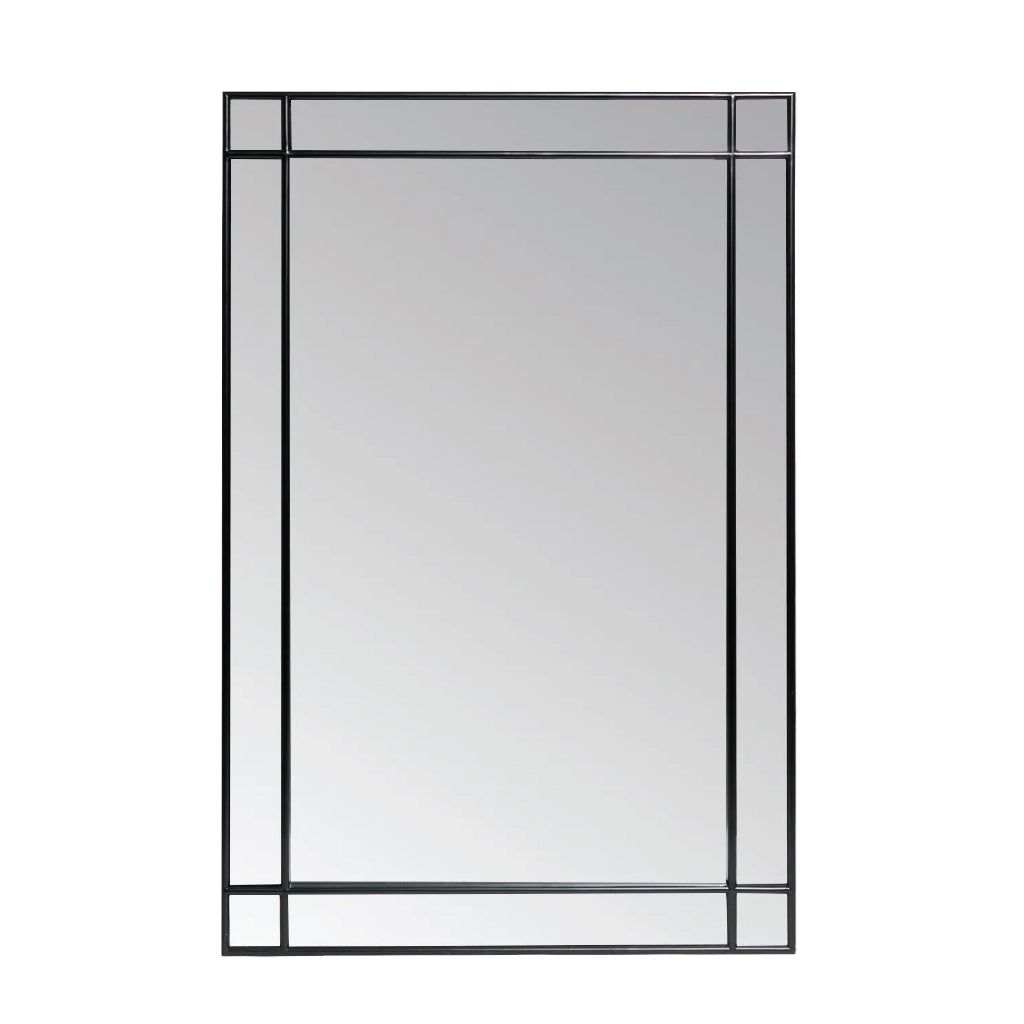 Pagazzi Modern Black Extra Large Mirror - 200cm x 100cm