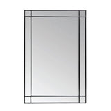 Pagazzi Modern Black Extra Large Mirror - 200cm x 100cm
