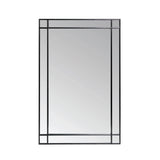 Pagazzi Modern Black Large Wall Mirror - 150cm x 100cm