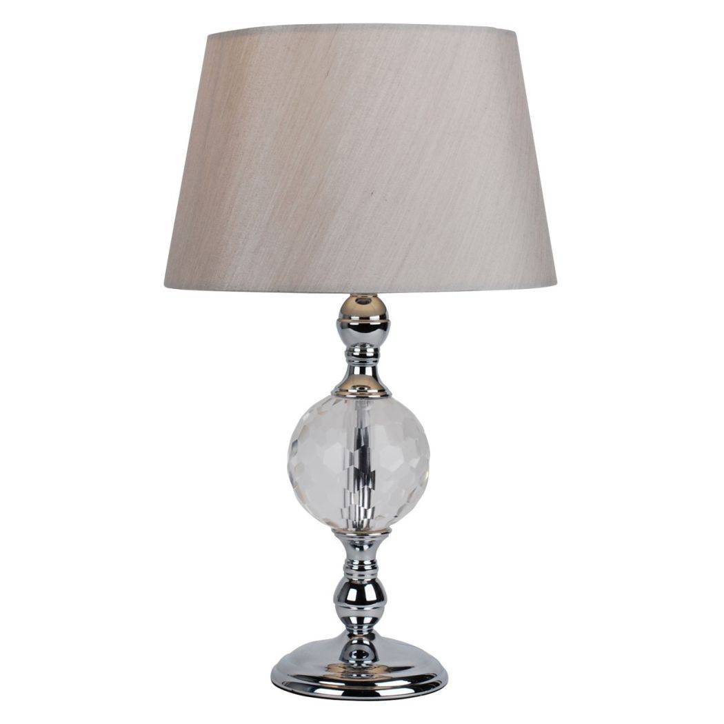 Pagazzi Vanessa Polished Chrome Glass Table Lamp