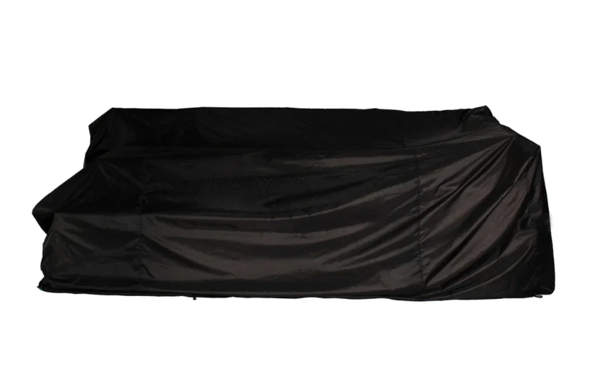 MINT Outdoor Stockholm 6 Seater Black Rattan Corner Set & Cover Bundle