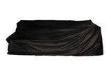 MINT Outdoor Stockholm 6 Seater Black Rattan Corner Set & Cover Bundle