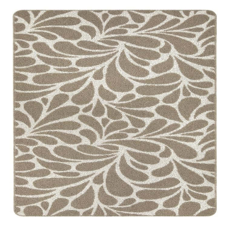Patterned Washable Mat and Runner in Cream & Brown