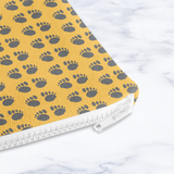 Shadowbright Yellow Paw Print Makeup Bag - 24cm x 19cm