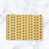 Shadowbright Yellow Paw Print Makeup Bag - 24cm x 19cm