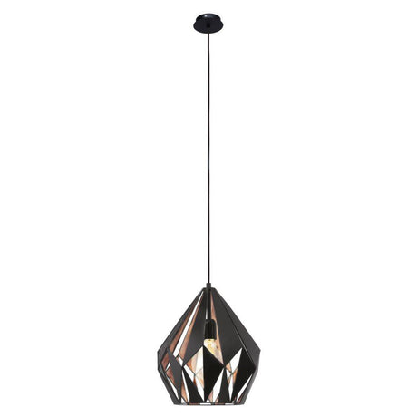 Pagazzi Bess Black & Copper Pendant Ceiling Light