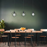 Pagazzi Helix 3 Light Black Pendant Ceiling Light