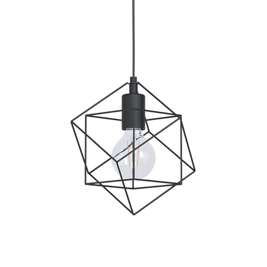 Pagazzi Helix 3 Light Black Pendant Ceiling Light