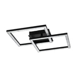 Pagazzi Lucia Black LED Flush Ceiling Light