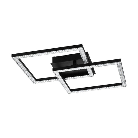 Pagazzi Lucia Black LED Flush Ceiling Light