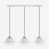 Pagazzi Burton 3 Light Polished Chrome Ceiling Pendant Bar