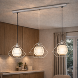 Pagazzi Burton 3 Light Polished Chrome Ceiling Pendant Bar