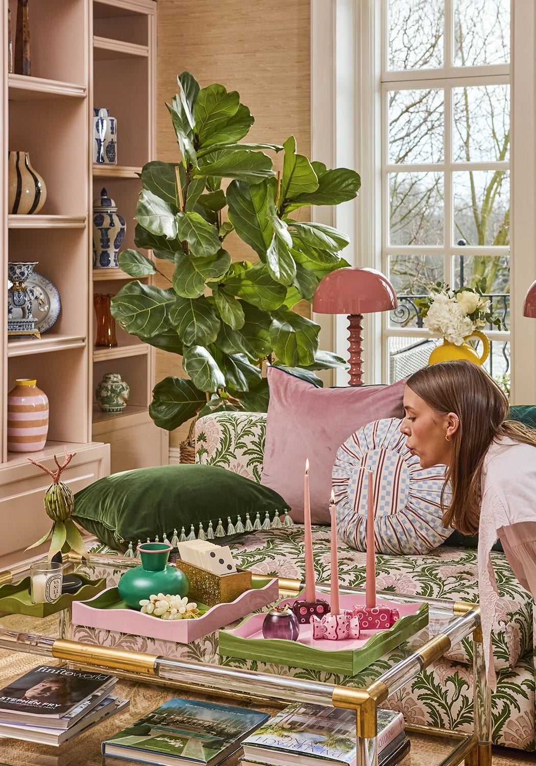 Penny Ribbed Lamp Terracotta by Casa by Josephine Jenno