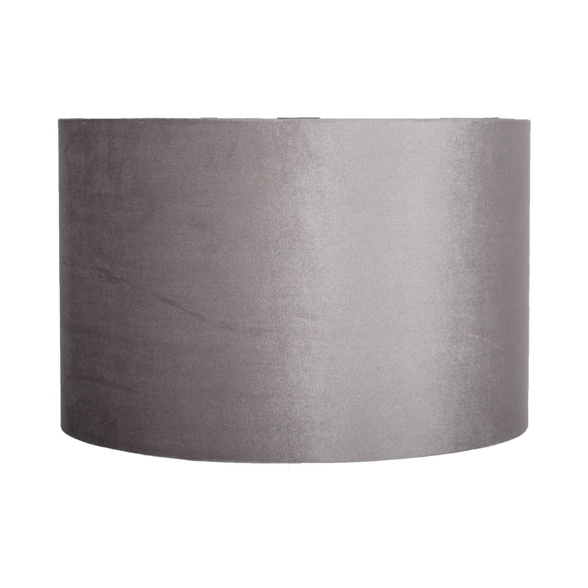 Pagazzi Lux 35cm Grey Velvet Drum Shade