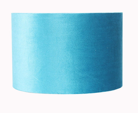 Pagazzi Lux Teal Velvet Drum Shade - 45cm