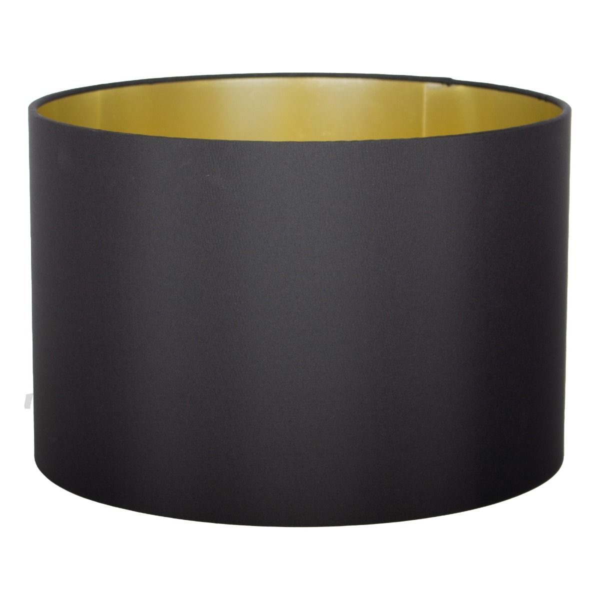 Pagazzi Metallic Black Silk Drum Shade - 40cm