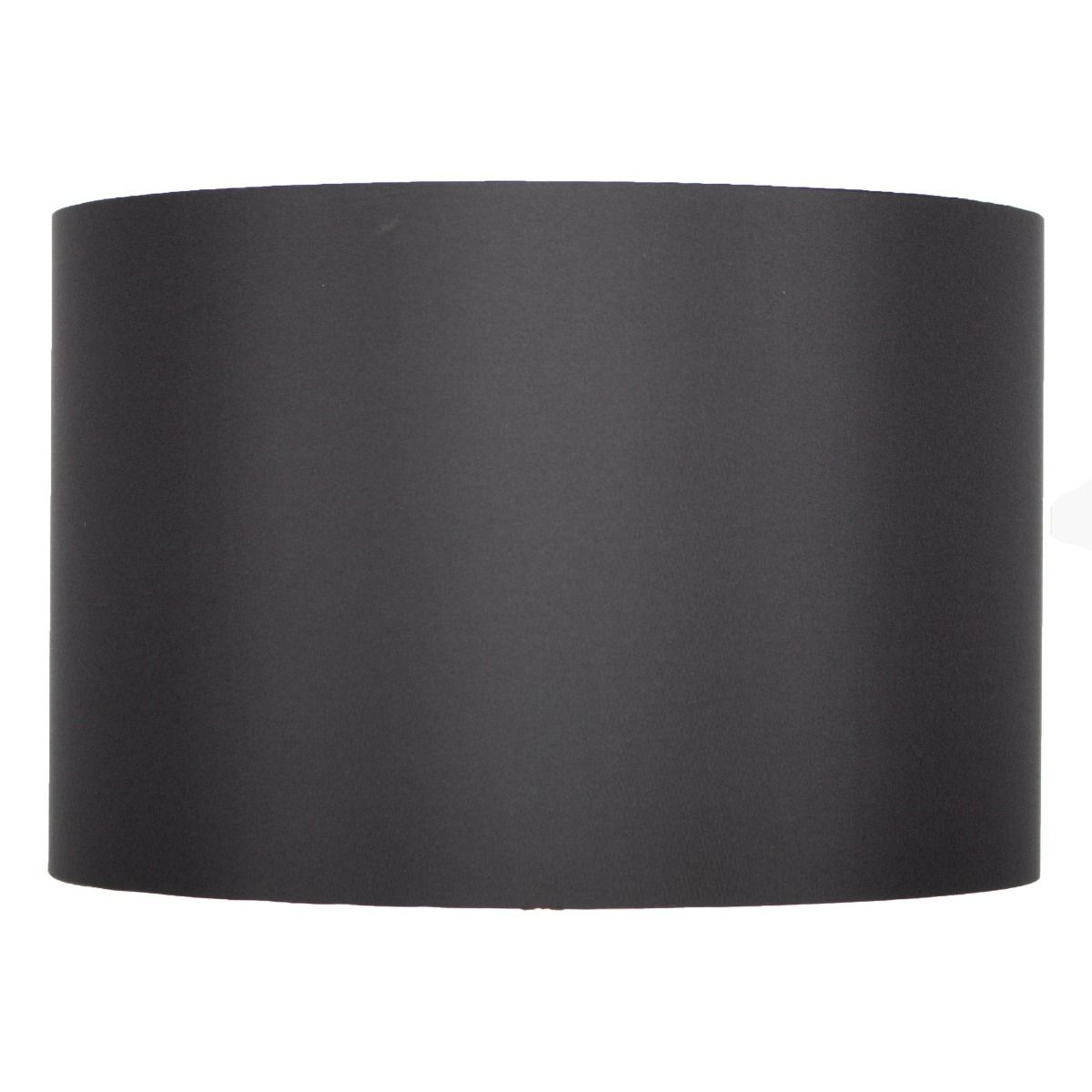 Pagazzi Metallic Black Silk Drum Shade - 40cm