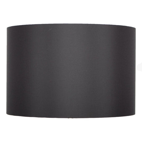 Pagazzi Metallic Black Silk Drum Shade - 40cm