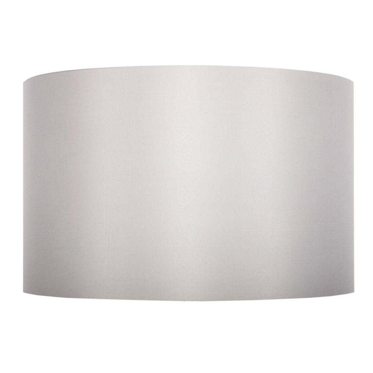 Pagazzi Metallic Grey Silk Drum Shade - 40cm