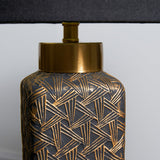 Pagazzi Denisa Black & Gold Ceramic Table Lamp