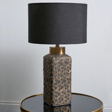Pagazzi Denisa Black & Gold Ceramic Table Lamp