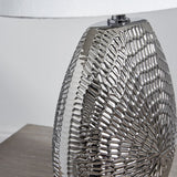 Pagazzi Caitlin Small Silver Ceramic Table Lamp