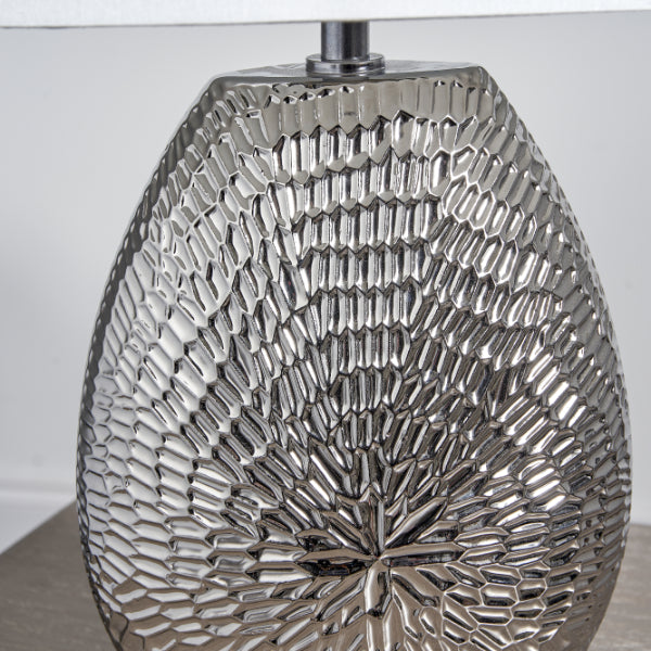 Pagazzi Caitlin Small Silver Ceramic Table Lamp