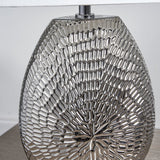 Pagazzi Caitlin Small Silver Ceramic Table Lamp