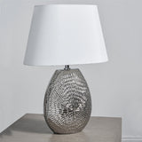 Pagazzi Caitlin Small Silver Ceramic Table Lamp