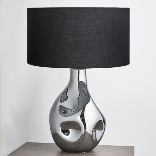Pagazzi Jolana Smoked Glass Table Lamp