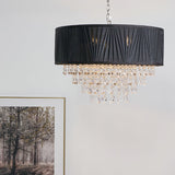Pagazzi Talula Black Crystal Ceiling Pendant