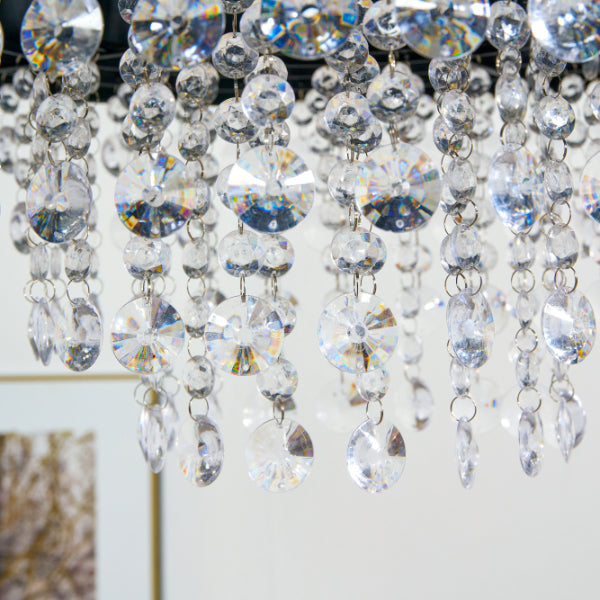 Pagazzi Talula Black Crystal Ceiling Pendant