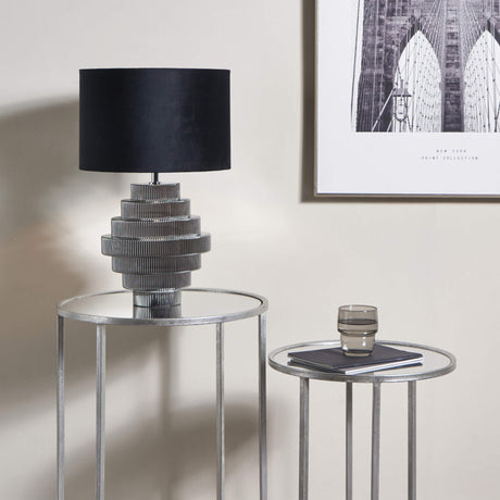 Pagazzi Aaliyah Black Glass Table Lamp