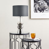 Pagazzi Zkylar Zaynab Silver Glass Table Lamp